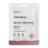 Kojic Acid + Alpha Arbutin Sheet Mask for pigmentation and dark spots