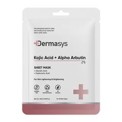 Kojic Acid + Alpha Arbutin Sheet Mask for pigmentation and dark spots