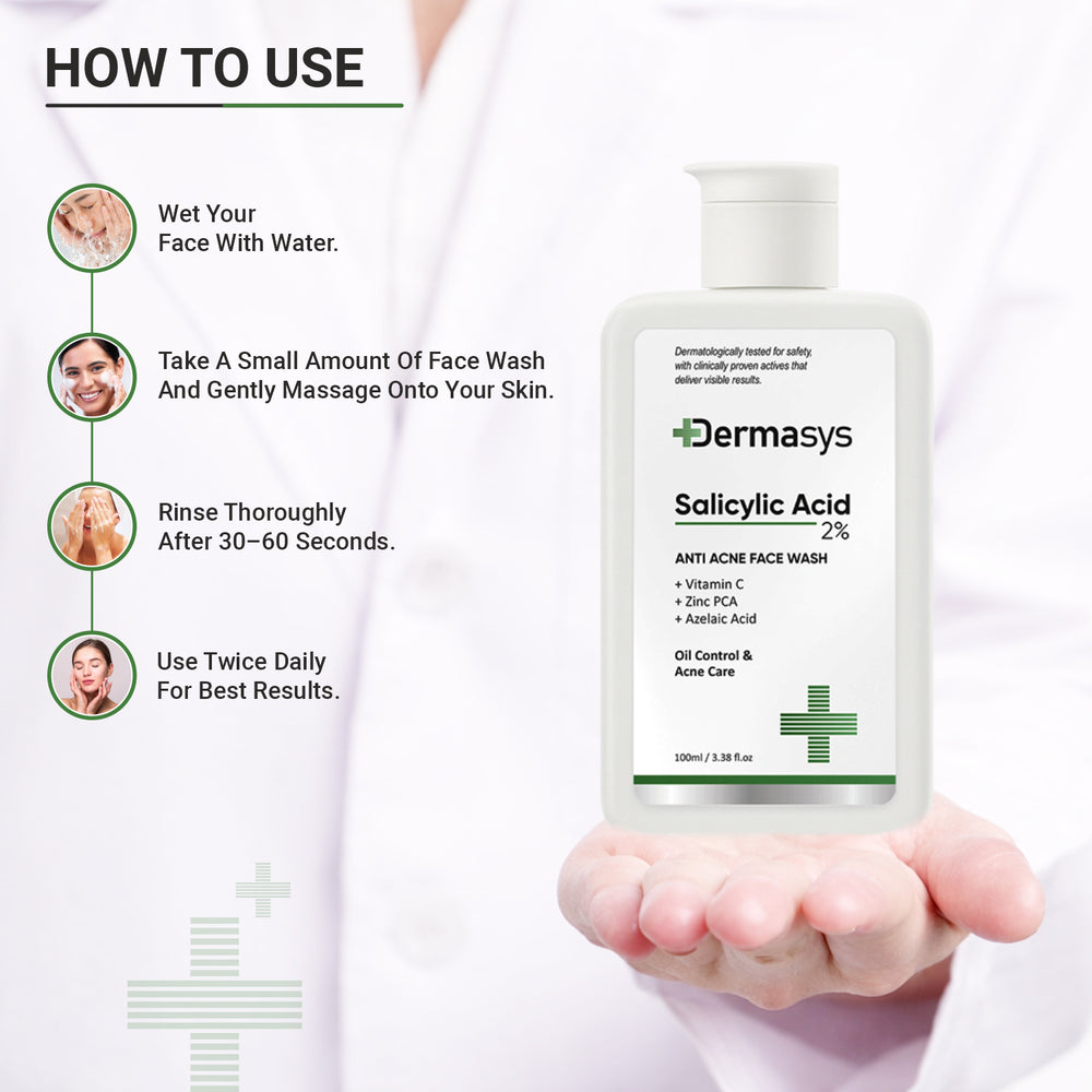 Dermasys salicylic acid cleanser for blackheads and clogged pores