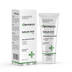 Dermasys Salicylic Acid Face Wash with 2% Salicylic Acid for acne and oily skin