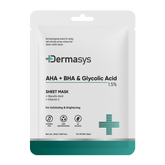 AHA BHA Sheet Mask with Glycolic Acid for pore cleansing and exfoliation