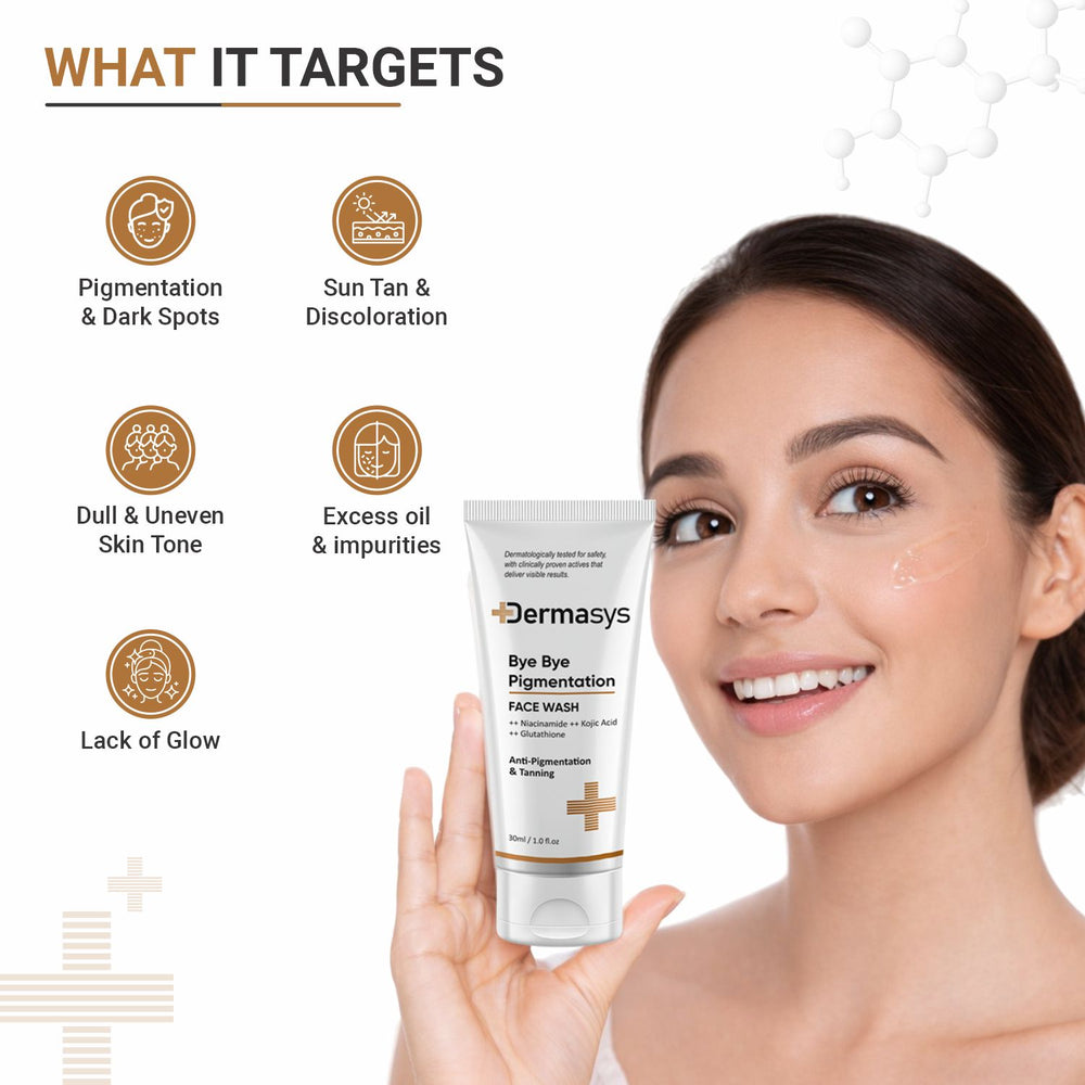 Dermasys face wash for pigmentation, dark spots and post-acne marks 30ml
