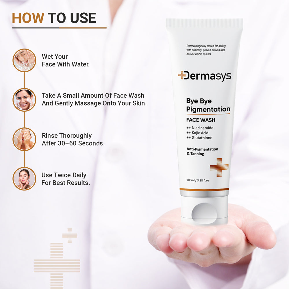 Anti-pigmentation face wash for uneven skin tone, tanning and visible dark spots