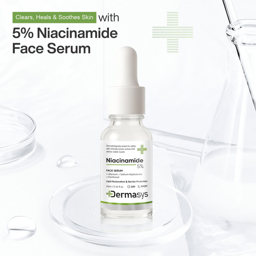 Dermasys 5% Niacinamide Serum 10ml for Acne, Pores & Glowing Skin