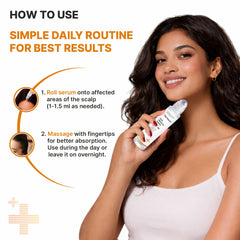 Best hair growth roll on serum in India by Dermasys for hair fall control and regrowth