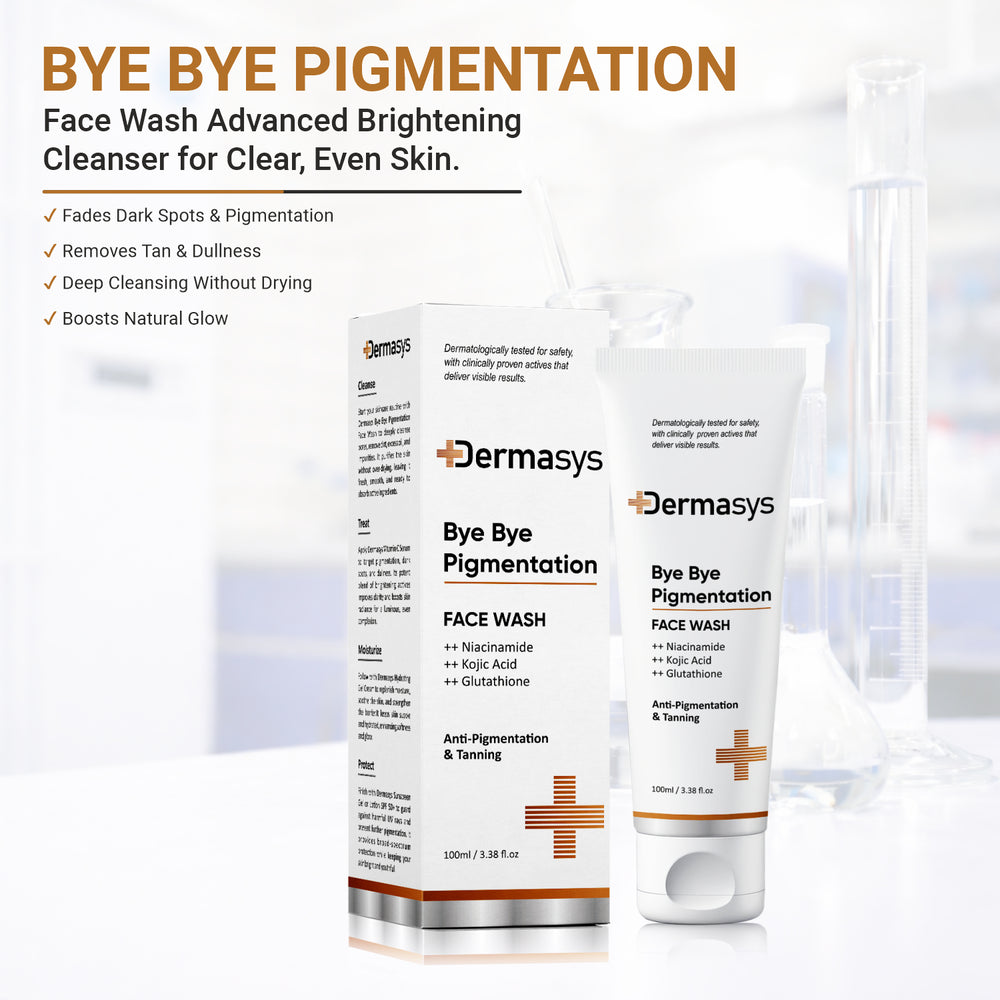 Derma Pigmentation Face Wash 100ml for dark spots, tan and uneven skin tone
