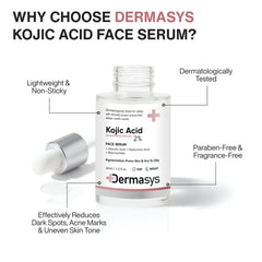 Kojic Acid and Niacinamide Brightening Serum for Even Skin Tone and Barrier Repair – Dermasys