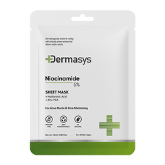 Niacinamide sheet mask for glowing skin and pore refinement
