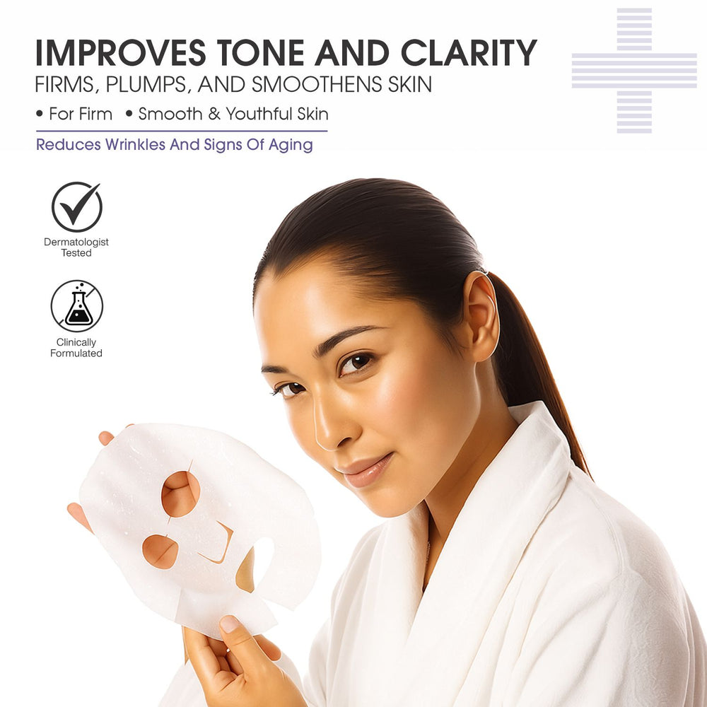 Dermas Retinol Face Sheet Mask infused with serum to reduce the appearance of fine lines and wrinkles.