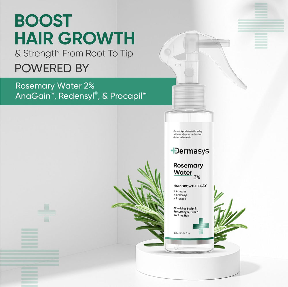 Dermasys Rosemary Leave-In Hair Growth Spray for daily use – no rinse, non-greasy formula 100ml