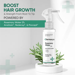 Dermasys Rosemary Leave-In Hair Growth Spray for daily use – no rinse, non-greasy formula 100ml