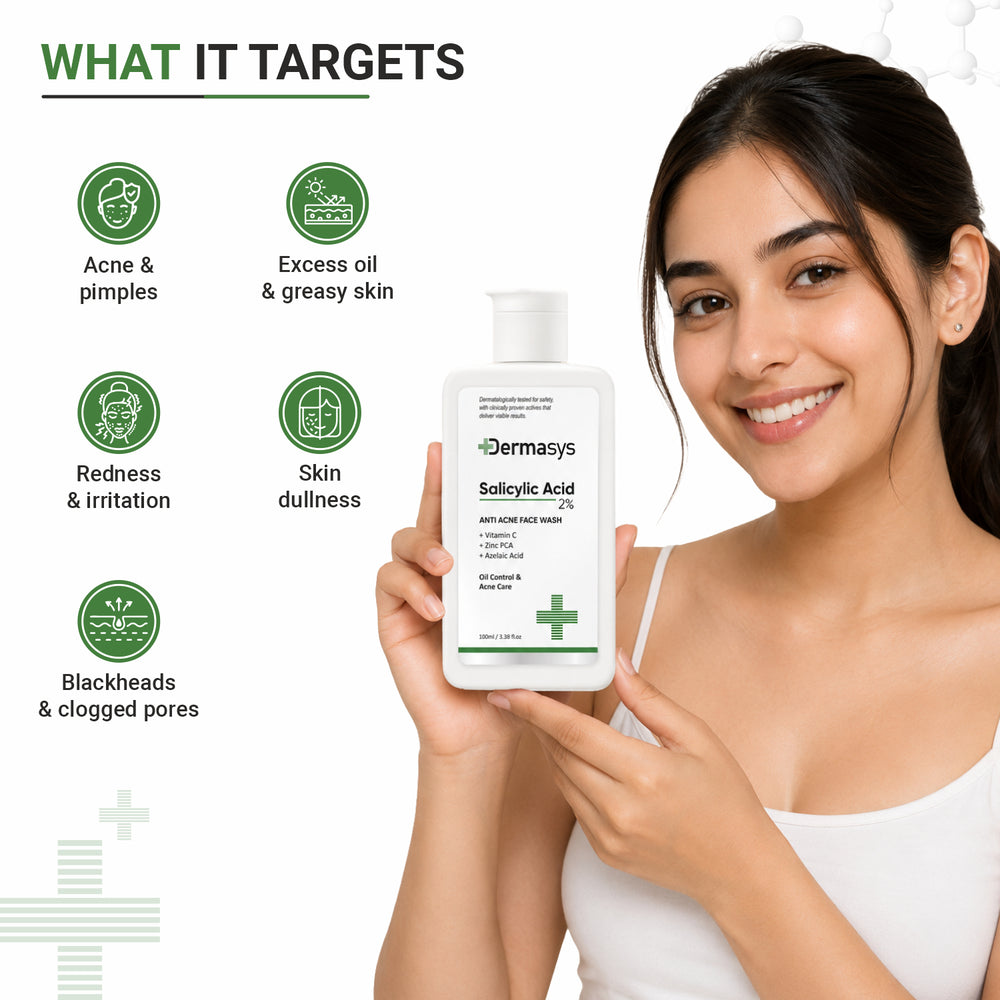 Best salicylic acid face wash for oily skin by Dermasys