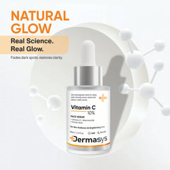 10% vitamin C face serum by Dermasys for glowing, even-toned skin