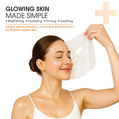 Best Vitamin C Glow Sheet Mask for instant radiance and pre-event skin prep โ Dermasys
