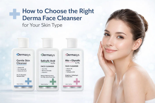 Dermasys derma face cleanser suitable for oily, dry, sensitive and combination skin types