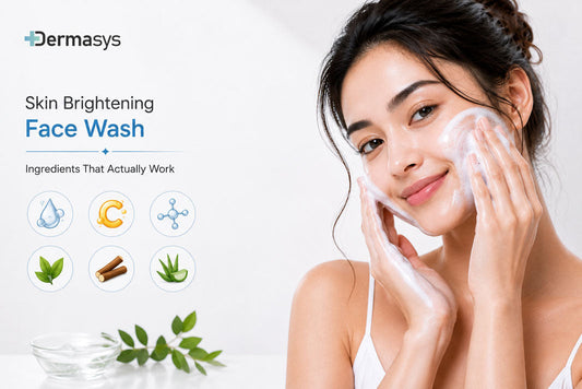 Dermasys skin brightening face wash with vitamin C for glowing, even-toned skin