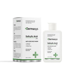 Dermasys Salicylic Acid Face Wash for acne-prone and oily skin with deep pore cleansing formula