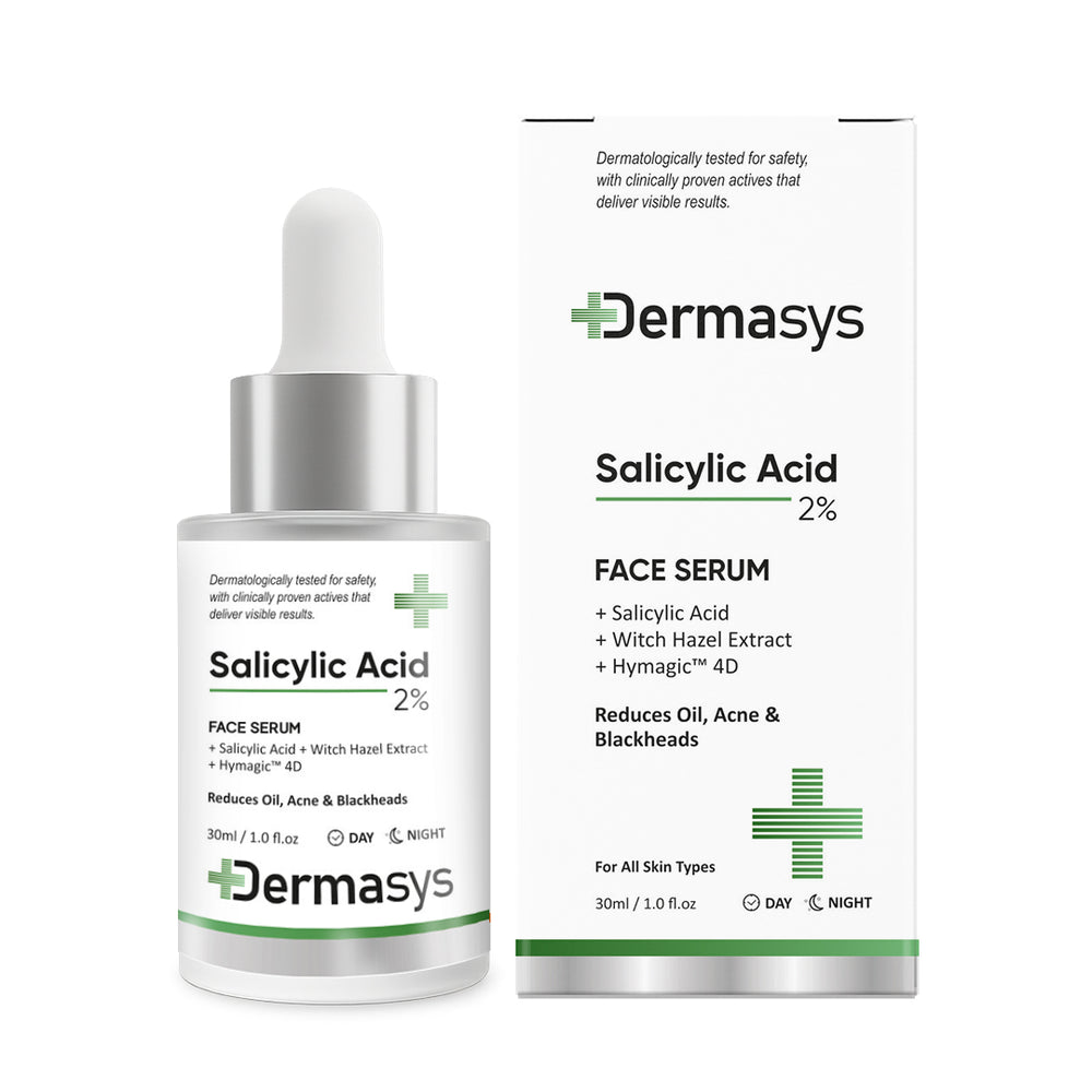 Salicylic Acid Face Serum by Dermasys for acne, blackheads and open pores