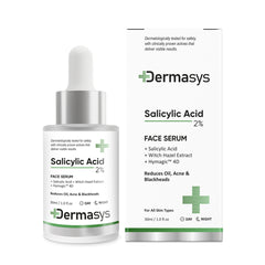 Salicylic Acid Face Serum by Dermasys for acne, blackheads and open pores
