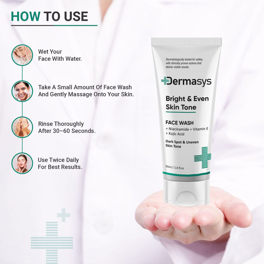 Brightening face wash suitable for all skin types for smoother and even complexion