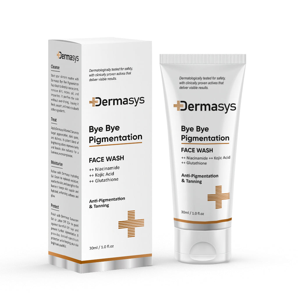 Dermasys pigmentation face wash for dark spots and uneven skin tone