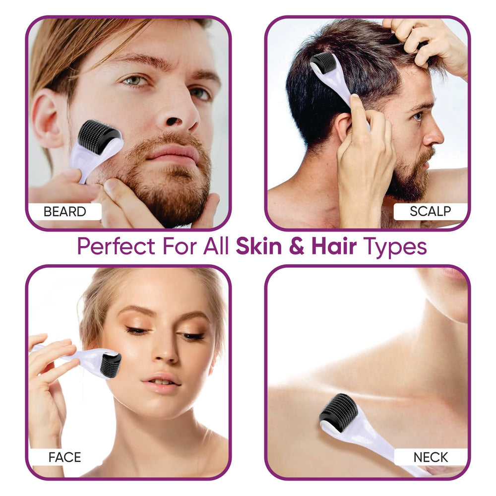 Microneedle roller for hair loss treatment and follicle activation