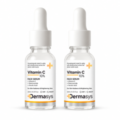 Dermasys Vitamin C face serum duo pack of 2, 10ml day and night serum combo