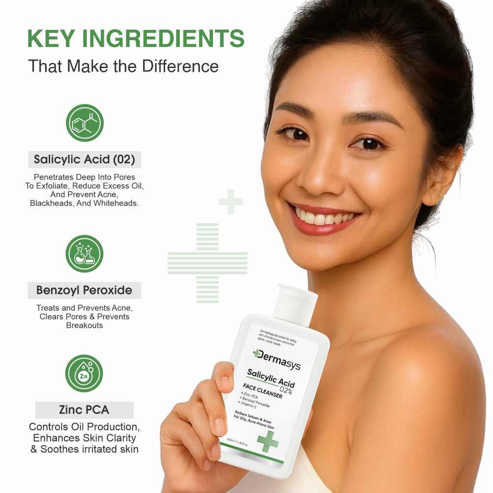 Dermasys acne face wash with salicylic acid – oil free formula, 100 ml