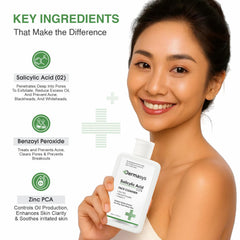 Dermasys acne face wash with salicylic acid – oil free formula, 100 ml