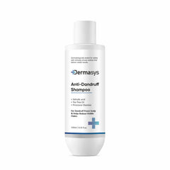 Dermasys Anti Dandruff Shampoo 250 ml bottle with salicylic acid, tea tree oil and piroctone olamine