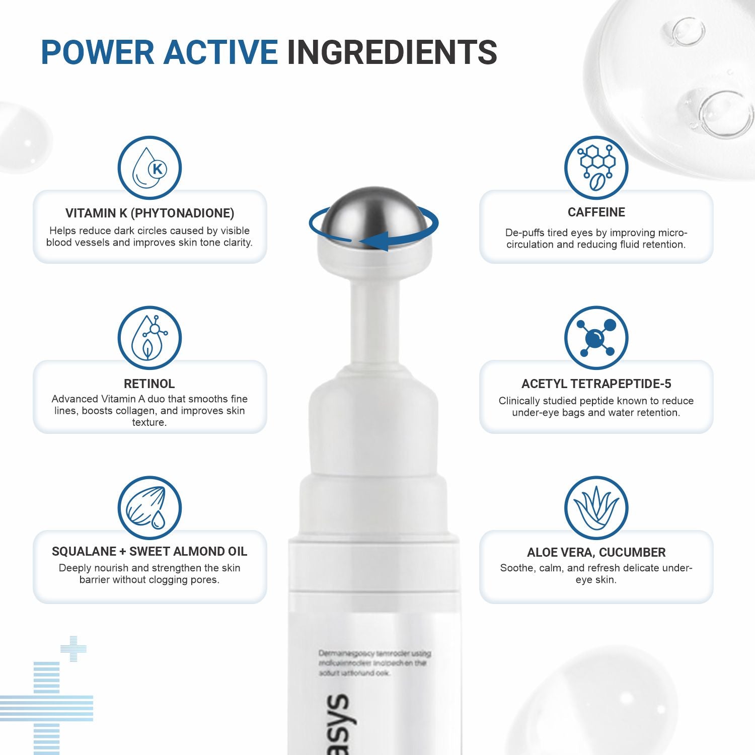 Derma Under Eye Cream for Dark Circles and Puffiness – Best Under Eye Cream for Bright and Smooth Skin