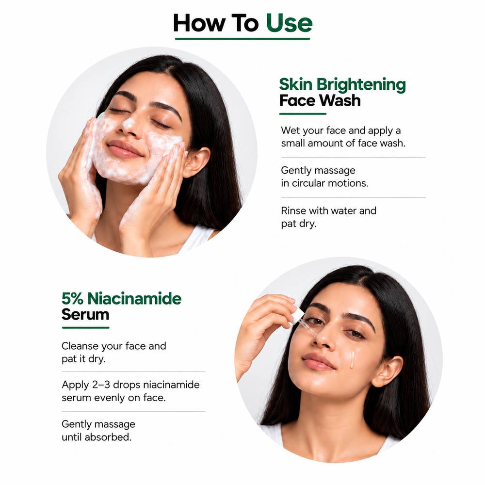 5% Niacinamide Serum + Skin Brightening Combo