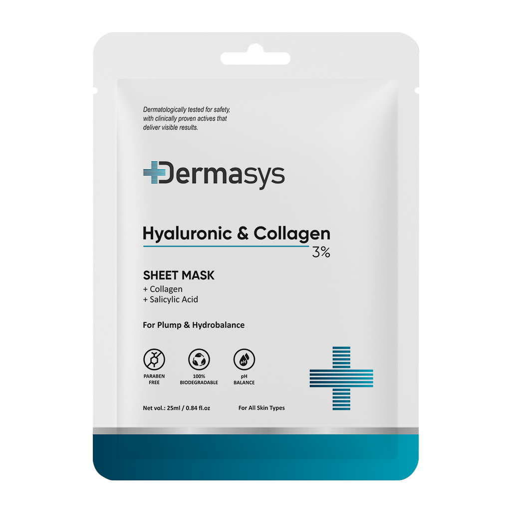 Hyaluronic Collagen Sheet Mask for deep hydration and plump skin