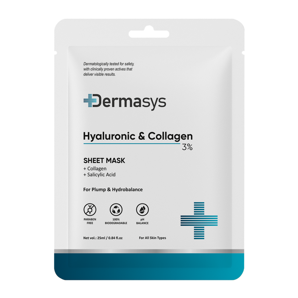 Hyaluronic Collagen Sheet Mask for deep hydration and plump skin