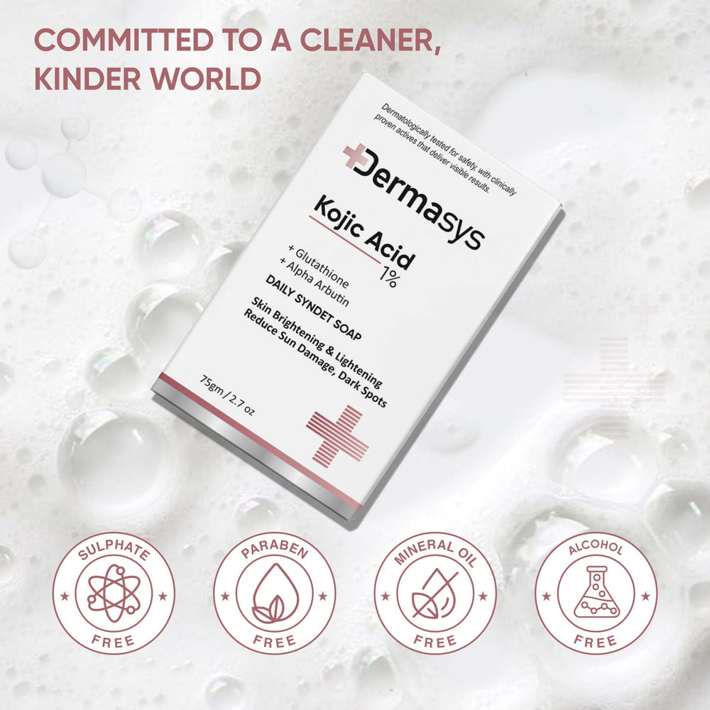 Dermatologist-recommended Kojic Acid 1% soap for pigmentation care and radiant skin
