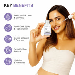 Front view of Dermasys Retinol Face Serum for wrinkles, skin firmness, and fine lines.