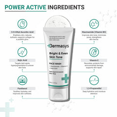 Best skin brightening face wash for clear, radiant and even skin tone by Dermasys