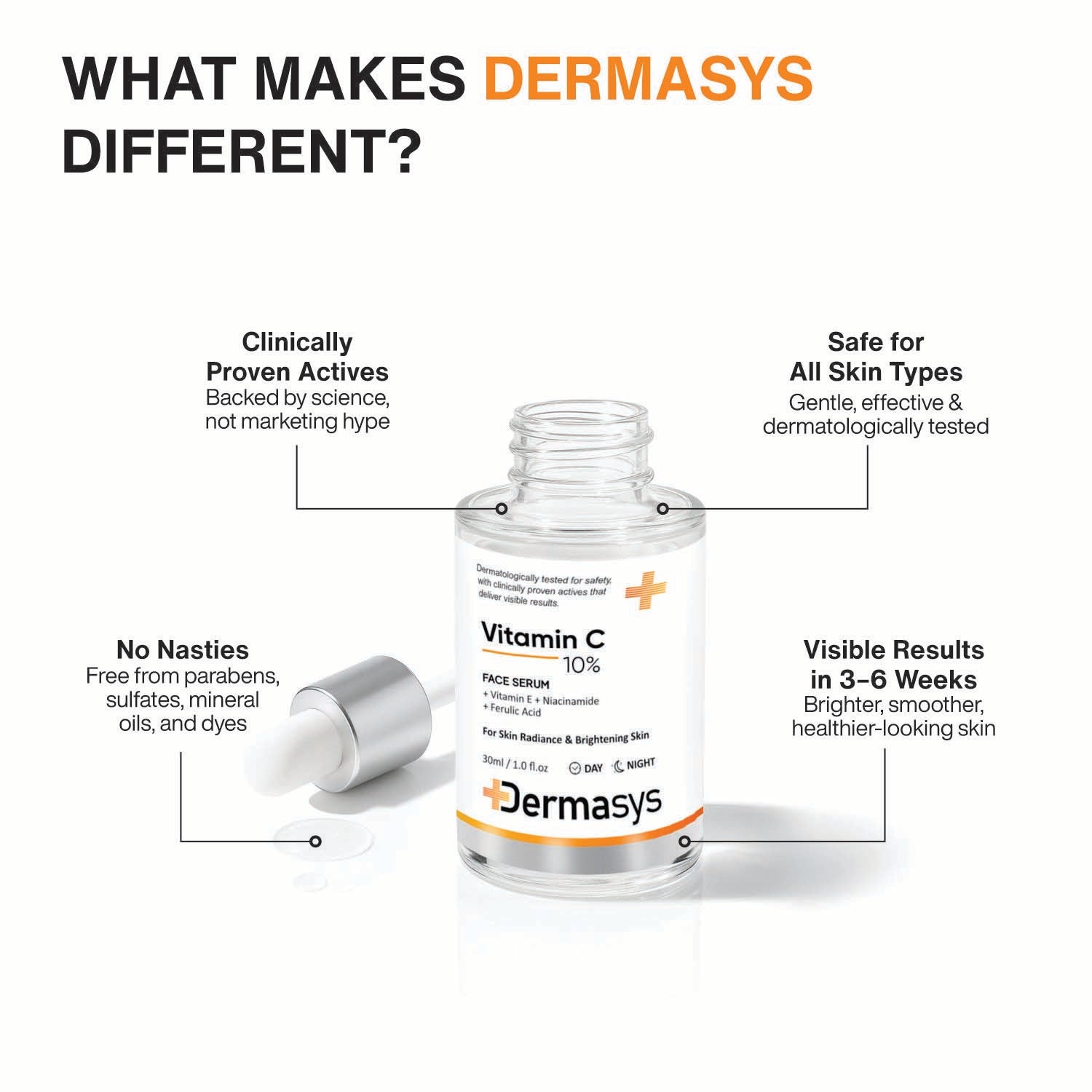 Vitamin C brightening serum to fade hyperpigmentation and boost glow